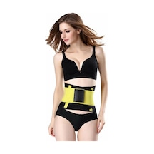 Hot Belt Termal Sauna Kemer Unisex Terletme Korsesi Sarı-siyah