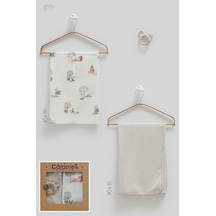 Caramell 2'li Battaniye & Çıngırak 80x85 Cm Gri Crm.gri.2467