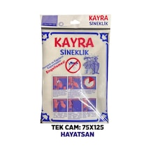 Hayatsan - Sineklik Tek Cam + Yapıştırıcı Bant - Ölçü: 75x125 Cam