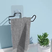 Yapışkanlı Metal Kağıt Havluluk & Wc Kağıtlığı Deliksiz, Mat Siyah, Paslanmaz Çelik, Duvara Monte, Şık Ve Dayanıklı, Mutfak Ve Banyo İçin Pratik Kullanım Wc Kağıtlığı 16.5 x 12.2 x 11.2 CM
