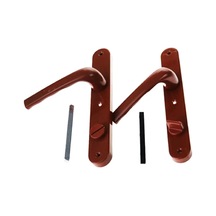 Ers Banyo-wc - Kilitli Kahve Rengi Pvc Kapı Kolu