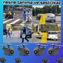 7 İnç Dvr Ekran Ve Araç Yaya Tanımalı Sesli İkazlı 4 Kameralı Set