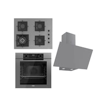 Ferre Fryart Serisi Gri Ankastre Set SC408-WFA - QEP63CPR - D079