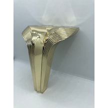 PLASTİK, 16 CM GOLD KAPLAMA  BAZA,KOLTUK,MOBİLYA AYAĞI (4 ADET)