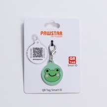 Frog Desenli Qr Tag Evcil Hayvan Künyesi İsimlik Pet Tag Köpek Künyesi Kedi Künyesi Qr Kodlu Künye Yeşil