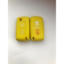 Peugeot 207 307 Partner 2 Tuşlu Silikon Anahtar Koruma Kılıfı Sar