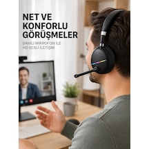 Bluetooth 5.0 Kablosuz Kulak Üstü Kulaklık Mikrofonlu Rgb Aydınlatmalı Çok Renkli 22387123