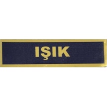 Jandarma Yazısı Plastik Siyah