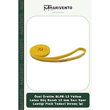 Özel Üretim Blpb-13 Yellow Latex Güç Bandı 13 Mm Sarı Spor Lastiği Fizik Direnç İpi