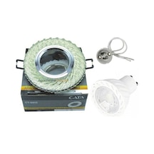 Cata Buse Led Çerçeveli Kristal Cam Spot Takım Ct-6613