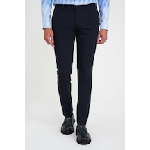 Efor Comfort Fit Beli Lastikli Yandan Tokalı Esnek Lacivert Jogger Pantolon P 1178 Lacivert