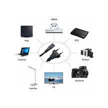 Radyo Tv Laptop Teyp Ps3 Ps4 Xbox Lamba Kamera Adaptör Yazıcı Uyumlu Güç Kablosu 2 Pin Kablo