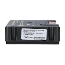Pazly 12v/24v Otomatik Çalışan 20a Mppt Güneş Şarj Kontrolcüsü, 5v Usb Çıkışı, Li-ion Akü Koruma Fonksiyonu