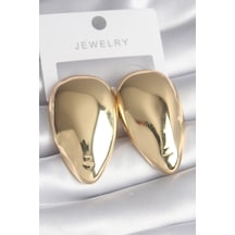 Pirinç Gold Renk Badem Model Kadın Küpe - Tj-bkp8545 Çok Renkli