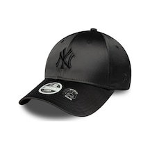 New York Yankees Kadın Mlb Saten Fiyonklu Siyah 9forty Ayarlanabilir Şapka-11624 Siyah