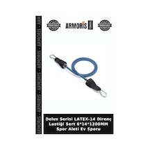 Delux Serisi Latex-14 Direnç Lastiği Sert 6 14 1200mm Spor Aleti Ev Sporu Çok Renkli