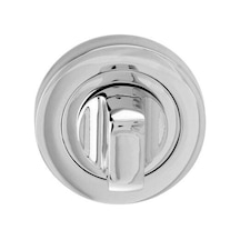 Hafele Yuvarlak Wc Kapı Kolu Rozeti 52mm, Parlak Paslanmaz Çelik