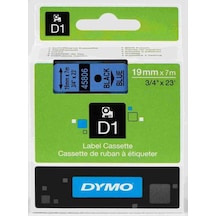 Dymo 45806 D1 Yedek Şerit 19MMx7M Mavi\Siyah