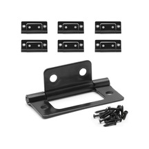 Chenkestoreone 6 Adet Mat Siyah Deliksiz Montaj Dayanıklı Kapı Menteşesi Siyah