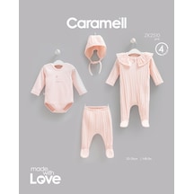 Caramell Very Nice Tulumlu 4'lü Set Pembe renkli