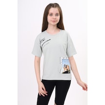 Toontoy Kids Toontoy Kız Çocuk Bornta Baskılı Tişört Yeşil Toontoy Kids Toontoy Kız Çocuk Bornta Baskılı Tişört Yeşil
