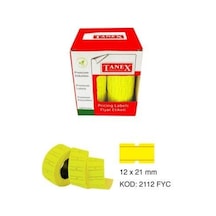 Tanex Sarı Fiyat Etiketi Tekli