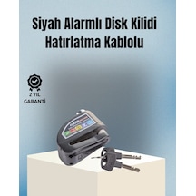 Motosiklet Ve Bisiklet İçin 6mm Pinli Alarmlı Disk Kilidi