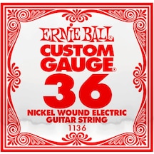 Ernie Ball Custom Gauge Nickel Wound 036 Elektro Gitar Tek Tel