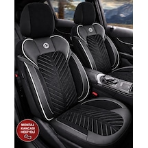 Alfa Romeo Gt Shine Siyah Beyaz Tay Tüyü Oto Koltuk Kılıfı Tam Set-kolay Montaj-terletmez-ortopedik 2003-2010