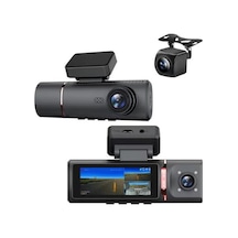 Techsmart 4k 3 Kameralı Gps Wıfı Araç İçi Kamera