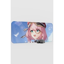 Charlotte Genshin Impact Anime Gacha V4 - 70x30 Xl Gaming Mouse Pad Fare Altlığı
