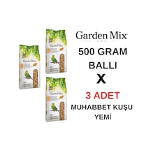 Garden Mix Platin Ballı Muhabbet Kuşu Yemi 500 Gr X 3 Adet