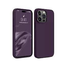 Newface Apple İphone 15 Pro Max Kılıf First Silikon - Mürdüm