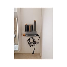 Airwrap Standı Saç Şekillendirici Tutucu Masaüstü Düzenleyici Pla Organik Malzeme Gri Gri