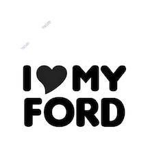 I Love My Car Sticker 20Cm