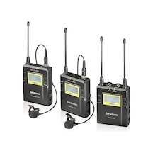 Saramonic, Uwmic9, Rx9+tx9+tx9+tx9 Uhf Lavalier Mikrofon Sistemi, Kablosuz, Siyah