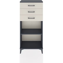 Hyperion Dolap Tek Raflı 3 Çekmeceli 60x44x134 Antrasit-aytaşı Antrasit