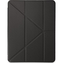Newface Apple İpad Pro 11 2024 Kılıf Color Karbon Tablet Kılıfı - Koyu Gri