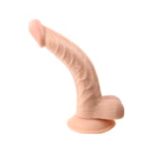 Hızlı Express Realistik 22.5 CM Kavisli Damarlı Dildo Penis