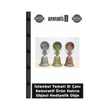 İstanbul Temali El Çanı Dekoratif Ürün Hatıra Objesi Hediyelik Obje