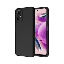 Xiaomi Redmi Note 12s Kılıf Yumuşak Silikon Kamera Korumalı Lansman Pazarplus Siyah