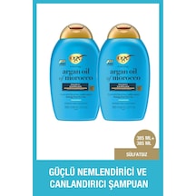 Ogx Güçlü Nemlendirici Ve Canlandırıcı Argan Oil Of Morocco Sülfatsız Şampuan 2 x 385 ML
