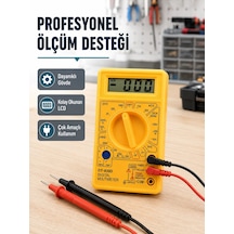 Mey İthalat Dijital Multimetre Ölçü Aleti Ac Dc Ölçüm Ve Lcd Ekranlı Yeni Nesil -