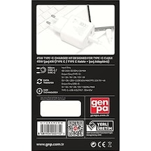 Gnp Genpa 45w Gan Şarj Adaptörü Ve Type-c Kablo Seti