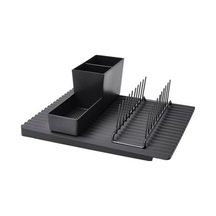 Ikea 3 Parça Bulaşıklık Bulaşık Tablası Çatal Tabaklık Siyah