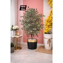Benjamin Ağacı 150 Cm Lux Metal Dahil Yeşil