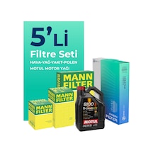 MANN BMW X5 3.0 Dizel Filtre Bakım Seti Motul Motor Yağlı (2007-2011) 5 Li