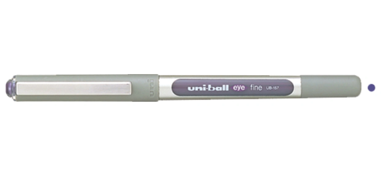 Roller Kalem 12 Adet Eye Fine Bilye Uç 0.7 Mm Mor Ub-157 Diğer