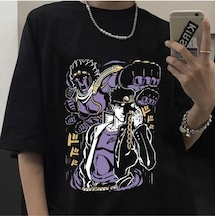 Noıssey Kırmızı Etiket Gala Jojo Tuhaf Macera T Shirt Jotaro 10202 Siyah