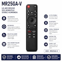 Lg Mr25ga-v Air Mouse Ses Komutlu Sihirli Tv Kumandası